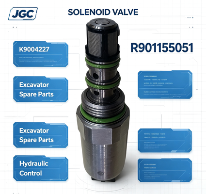 Suku Cadang Excavator R901155051 Katup Solenoid Excavator K9004227 R901155051