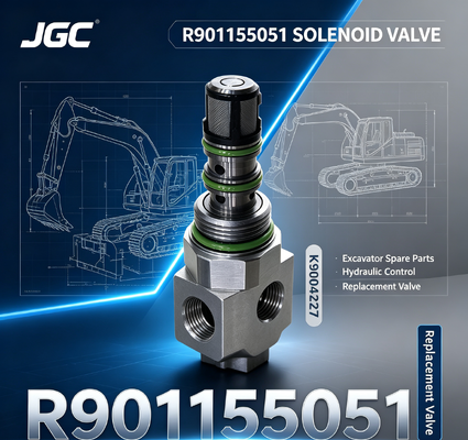 Suku Cadang Excavator R901155051 Katup Solenoid Excavator K9004227 R901155051