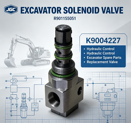 Suku Cadang Excavator R901155051 Katup Solenoid Excavator K9004227 R901155051