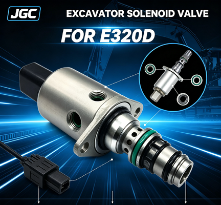 E320D Klep Solenoid Kualitas Tinggi untuk Excavator