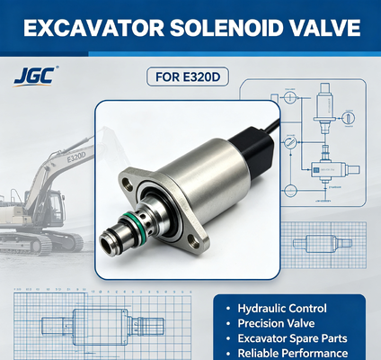 E320D Klep Solenoid Kualitas Tinggi untuk Excavator