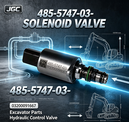 485-5747-03- 03200091667 SOLENOID VALVE Suku Cadang Excavator Berkualitas Baik