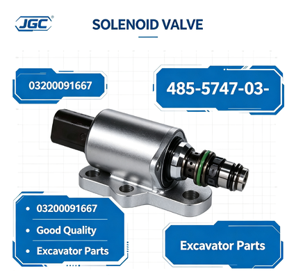 485-5747-03- 03200091667 SOLENOID VALVE Suku Cadang Excavator Berkualitas Baik
