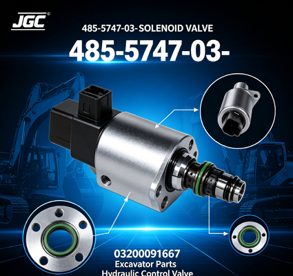 485-5747-03- 03200091667 SOLENOID VALVE Suku Cadang Excavator Berkualitas Baik