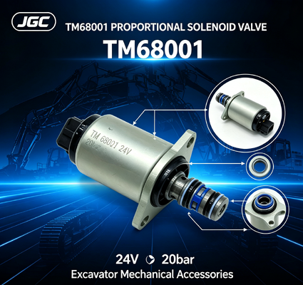 TM68001 Aksesoris Mekanikal Excavator 24V 20bar Excavator Proporsional Solenoid Valve