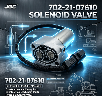 702-21-07610 bagian mesin konstruksi Excavator Solenoid Valve untuk PC270-8 PC350-8 PC450-8