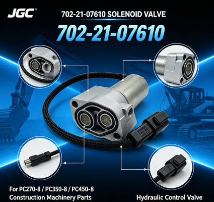 702-21-07610 bagian mesin konstruksi Excavator Solenoid Valve untuk PC270-8 PC350-8 PC450-8