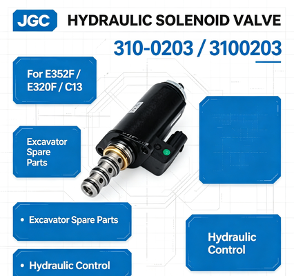 310-0203 3100203 EXCAVATOR SOLENOID VALVE untuk E352F E320F C13 HYDRAULIC SOLENOID VALVE