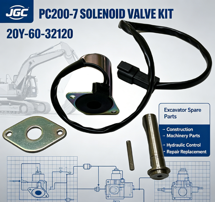 PC200-7 Bagian Mesin Konstruksi Excavator Spare Parts Solenoid Valve untuk 20Y-60-32120