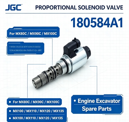 180584A1 Katup Solenoid Proporsional untuk Suku Cadang Katup Excavator Mesin MX80C MX90C MX100C MX100 MX110 MX120 MX135