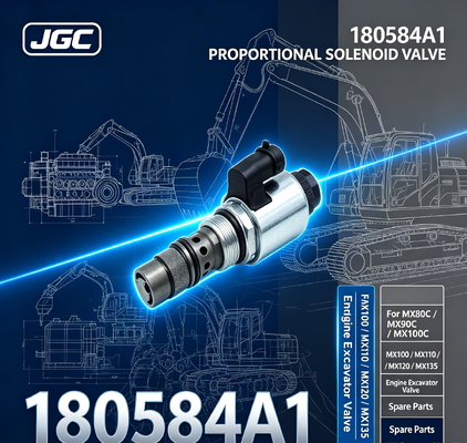 180584A1 Katup Solenoid Proporsional untuk Suku Cadang Katup Excavator Mesin MX80C MX90C MX100C MX100 MX110 MX120 MX135