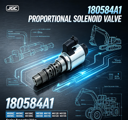 180584A1 Katup Solenoid Proporsional untuk Suku Cadang Katup Excavator Mesin MX80C MX90C MX100C MX100 MX110 MX120 MX135