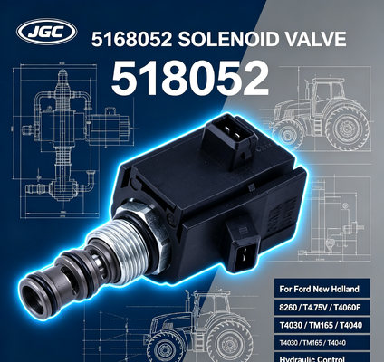 5168052 Bagian Excavator Solenoid Valve untuk Ford New Holland 8260 T4.75V T4060F T4030 TM165 T4040