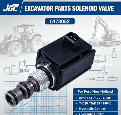 5168052 Bagian Excavator Solenoid Valve untuk Ford New Holland 8260 T4.75V T4060F T4030 TM165 T4040