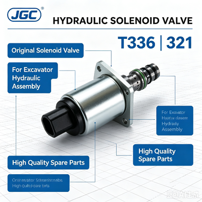 T336 ∙ 321 Klep Solenoid Asli Berkualitas Tinggi untuk suku cadang perakitan hidraulik Excavator