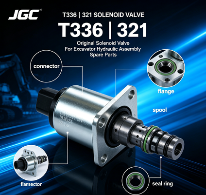 T336 ∙ 321 Klep Solenoid Asli Berkualitas Tinggi untuk suku cadang perakitan hidraulik Excavator