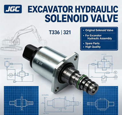 T336 ∙ 321 Klep Solenoid Asli Berkualitas Tinggi untuk suku cadang perakitan hidraulik Excavator