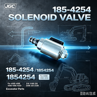 1854254 Jual Hot Solenoid Valve untuk Excavator Spare Parts 420D 420E 424D 430D 430E 432D 216 216B 226 226B 232 232B