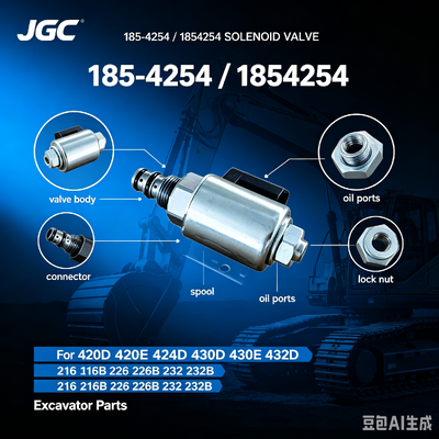 1854254 Jual Hot Solenoid Valve untuk Excavator Spare Parts 420D 420E 424D 430D 430E 432D 216 216B 226 226B 232 232B