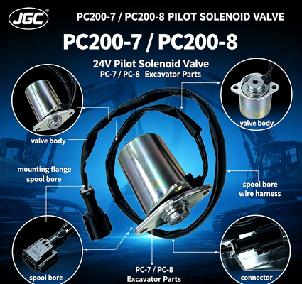PC-7 PC-8 Bagian Excavator untuk PC200-7 PC200-8 Solenoid Valve Pilot Solenoid Valve 24V
