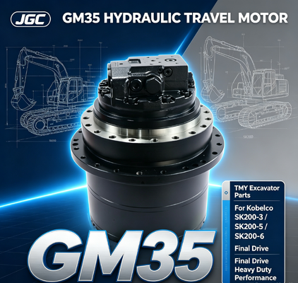 Suku Cadang Excavator GM35 Motor Travel Hidrolik untuk Kobelco Cocok untuk SK200-3 SK200-5 SK200-6