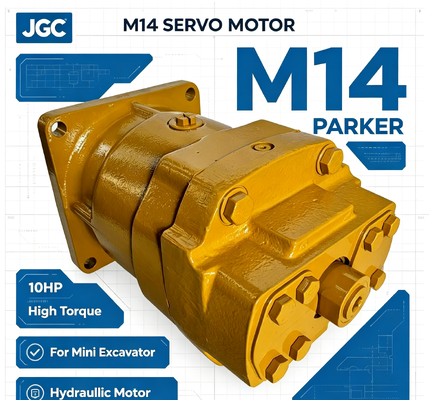 Motor Servo Parker M14 10hp Torsi Tinggi Motor Hidrolik untuk Ekskavator Mini