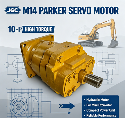 Motor Servo Parker M14 10hp Torsi Tinggi Motor Hidrolik untuk Ekskavator Mini