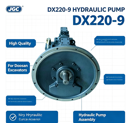 DX220-9 Kualitas tinggi gaya lama Hydraulic Pump Assembly untuk Doosan Excavators Bagian Mesin Konstruksi