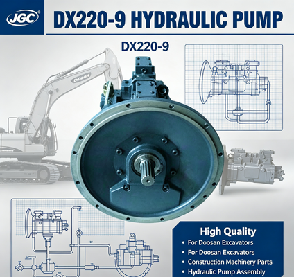 DX220-9 Kualitas tinggi gaya lama Hydraulic Pump Assembly untuk Doosan Excavators Bagian Mesin Konstruksi