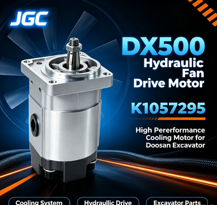 K1057295 DX500 Motor Penggerak Kipas Hidraulik, Kipas Excavator Berkinerja Tinggi Motor Hidraulik untuk Excavator Doosan