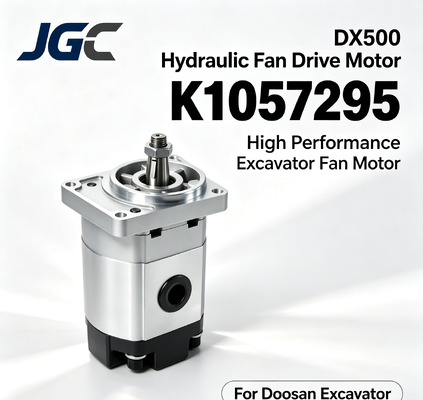 K1057295 DX500 Motor Penggerak Kipas Hidraulik, Kipas Excavator Berkinerja Tinggi Motor Hidraulik untuk Excavator Doosan