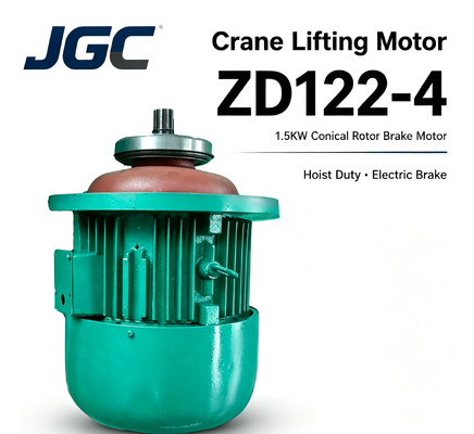 ZD122-4 Motor Derek Tipe 1.5KW Motor Rem Rotor Kerucut