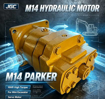 Motor Servo Parker M14 10hp Torsi Tinggi Motor Hidrolik untuk Ekskavator Mini